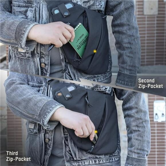 Tactical Sling Bag Concealed Carry Crossbody Anti Theft EDC Travel Bag - Picture 5 of 7